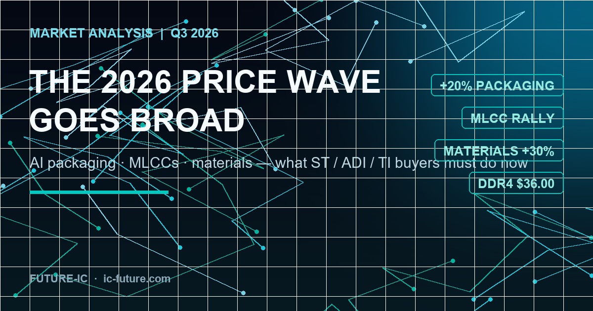 The 2026 Price Wave Goes Broad: From AI Packaging to MLCCs and Analog ICs